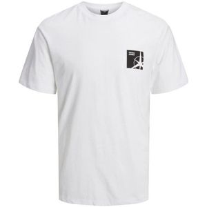 Jack & Jones - Jcofilo - T-shirt - Wit - Oversized - Ronde Hals