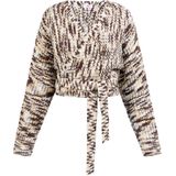 Mymo - Gebreid Wikkeljack - Bruin - Dames