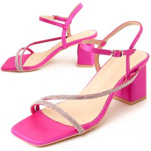 Montevita Heel Sandal Sanndarey In Fuchsia