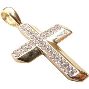 Christian Gouden zirkonia kruis