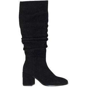 DWRS Label - Portland - Hoge Dameslaars - Zwart - Suède