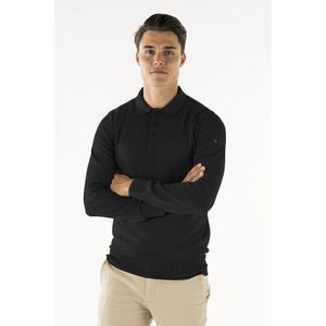 PRESLY & SUN Heren polo brad black