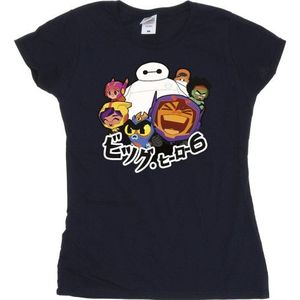 Li-cense Disney dames big hero 6 baymax groep manga katoenen t-shirt