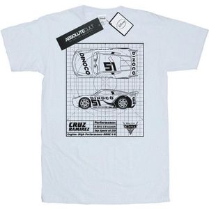 Li-cense Disney heren cars cruz ramirez blauwdruk t-shirt