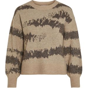 Vila Vinura o-neck l/s jacquard knit top