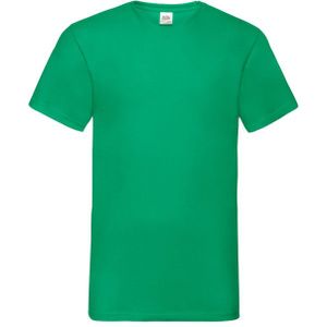 Fruit of the Loom - Valueweight V Neck T-Shirt - Kleur - Materiaal