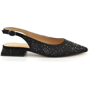 Alma EN Pena - Glitter Ballerina - Zwart - Leer - Gespsluiting