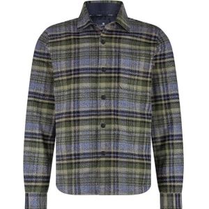 State of Art - Overshirt - Blauw en Olijfgroen - Geruit - 100% Katoen