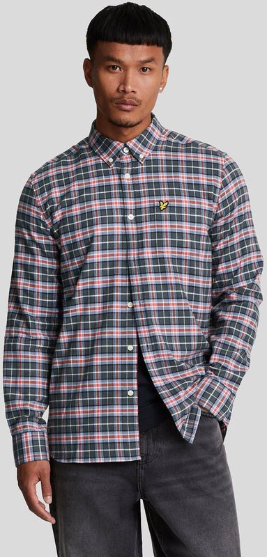 Lyle & Scott - Geruit Flanellen Overhemd - Veelkleurig - Katoen - Lange Mouwen