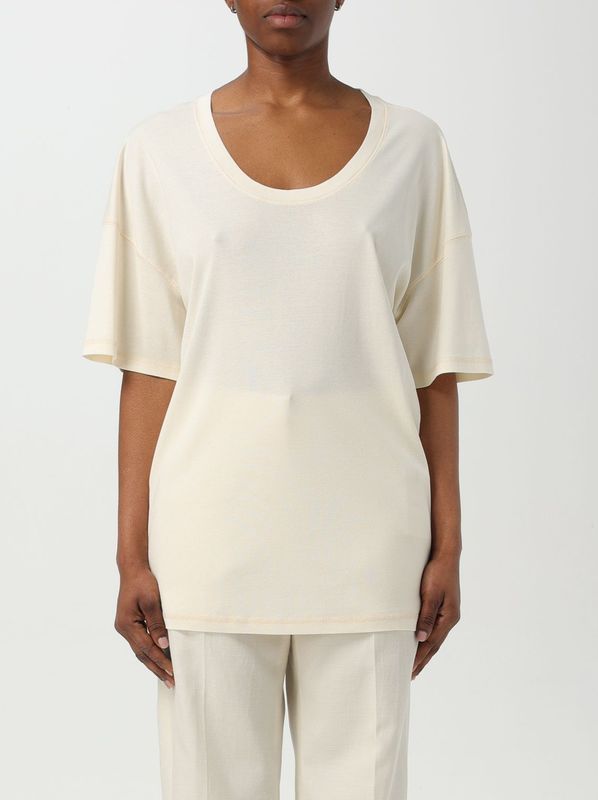 Lemaire - T-shirt - Beige - Dames - 100% Katoen