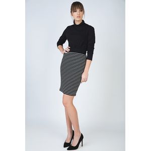 Kokerrok - Gestreept - Ribgebreide Stof