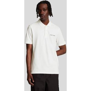 Lyle And Scott - Poloshirt - Wit Zwart - Geborduurd