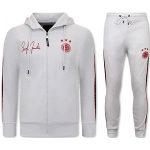 LF Amsterdam - Hooded Ribbon - Trainingspak - Zwart / Wit