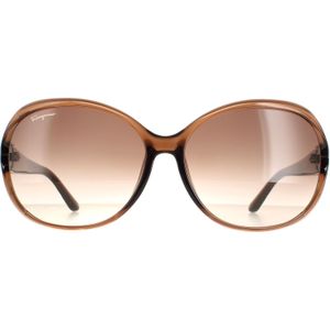 Salvatore Ferragamo - SF770SA - Ovale Dames - Lichtbruin - Bruin Gradiënt