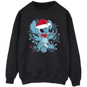 Li-cense Disney heren lilo and stitch kerstlichtjes schets sweatshirt