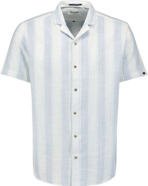 No Excess - Shirt - Kortemouw - Reverskraag - Sky
