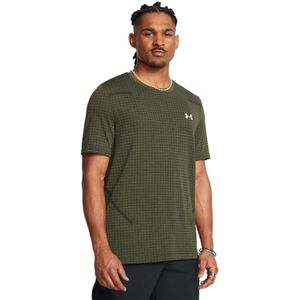 Under Armour - Vanish Seamless Grid - T-shirt - Groen