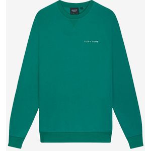 Lyle and Scott Loopback embroidered crew neck sweatshirt