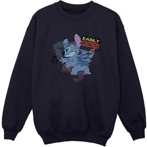 Li-cense Disney heren lilo and stitch gemakkelijk afgeleid sweatshirt