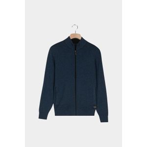 Baileys - 522009/655 - Cardigan - Blauw - Zip all-over 2-tone