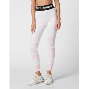 Plein Sport - Seamless Sport Leggings Camouflage - Wit - Dames - Polyester