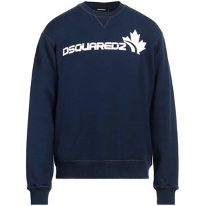 Dsquared2 - Bold Maple Leaf Logo - Sweatshirt - Marineblauw