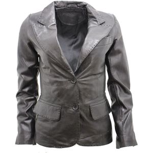 Leren damesblazer - Newport - Met 2 knopen
