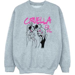 Li-cense Disney dames cruella de vil collared sweatshirt
