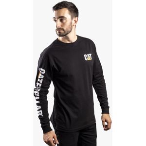 Caterpillar - CAT Trademark Logo - Longsleeve T-shirt - Zwart