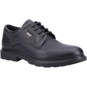 Hush Puppies - Pearce - Veterschoenen - Zwart - Leer