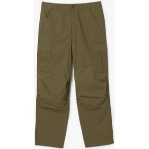 Lacoste - Straight-Fit Cargo Broek - Groen - Heren - Meerdere Zakken
