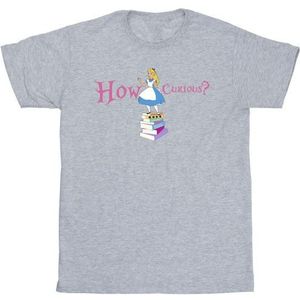 Li-cense Disney heren alice in wonderland hoe nieuwsgierig t-shirt