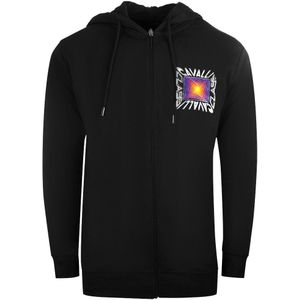 Cavalli Class - Aysmmetric Box Design - Hoodie - Zwart - Met Rits