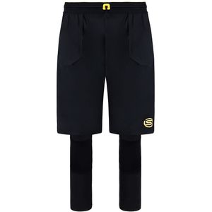 Skins - Series-5 - Leggings - 2-in-1 met Over-short - Zwart