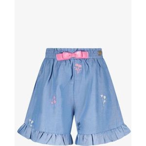 Le Chic - DANSANY - Korte Broek - Denim - Geborduurde Bloemetjes