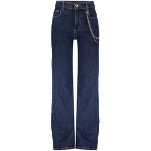 Frankie & Liberty Meisjes broek attitude wide leg dark denim