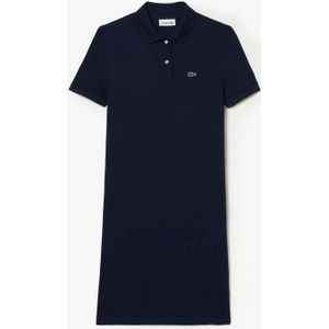 Lacoste - Supple Petit Piqué - Damespolo - Blauw - 100% Katoen