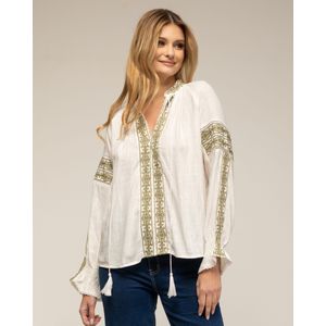 Top - Met Zoomdetails en Manchetten met Ruches