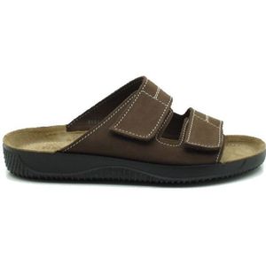 Rohde - 1987 - Slipper - Bruin - Rubber Zool - Leer Voering