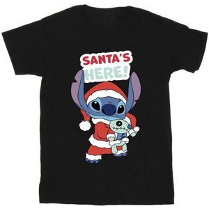 Li-cense Disney heren lilo & stitch santa´s here t-shirt