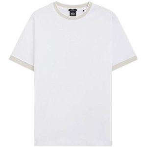 BOSS - Slim-fit T-shirt - Zwart - Gemerceriseerde Katoen