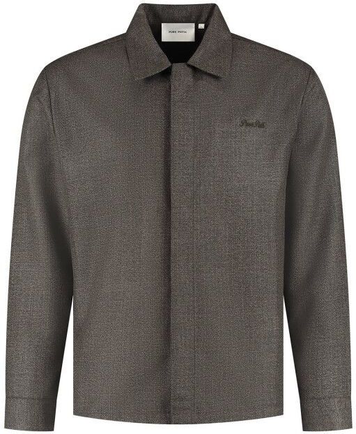 Pure Path - Overshirt 25030203 - Donker Bruin - Jack