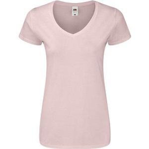 Fruit of the Loom - Dames Iconisch V Hals T-shirt - Katoen