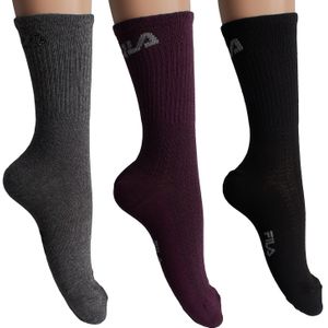 Pack-3 Lange Katoenen Sokken F3267 voor Vrouwen