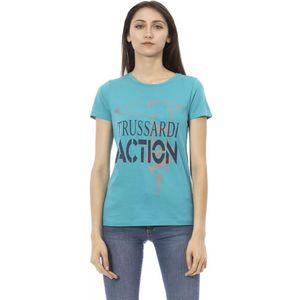 Ronde Hals Graphic T-shirt Korte Mouw Katoenen Top