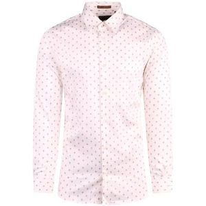 Ted Baker - Area - Overhemd - Wit - Geometrisch Print