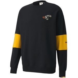Puma x RDET Randomevent Lange Mouw Crew Neck Zwart Heren Truien 596664 01