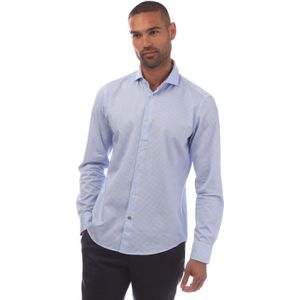 BOSS - C-Hal Shirt - Blauw - Casual Fit - 100% Katoen