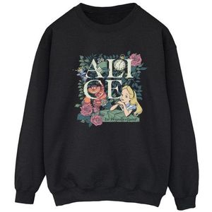 Li-cense Disney dames alice in wonderland leafy garden sweatshirt