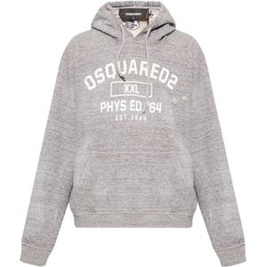 Dsquared2 - Phys Ed Design - Hoodie - Grijs Marl